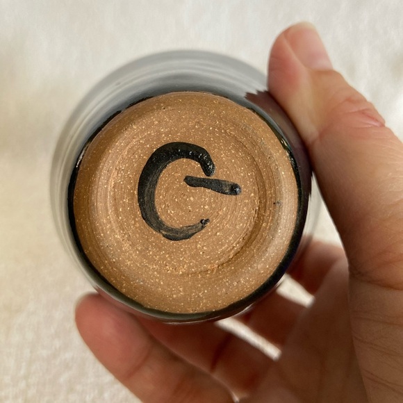 Beautiful Galaxy Blue Glaze Hand Thrown Studio Pottery Vase Artist Signed - Picture 5 of 7